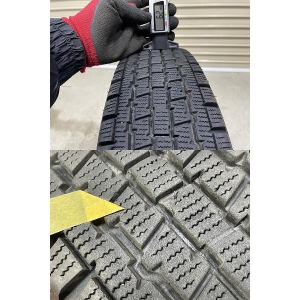 バリ溝 '24年製 BRIDGESTONE W300 145/80R12 80/78N 4本セット ブリヂストン (D5150)の画像