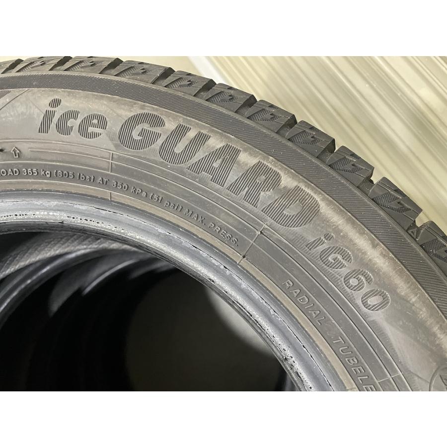 バリ溝 '23年製 YOKOHAMA iceGUARD iG60 155/65R13 4本セット ヨコハマ アイスガード (D5151)の画像
