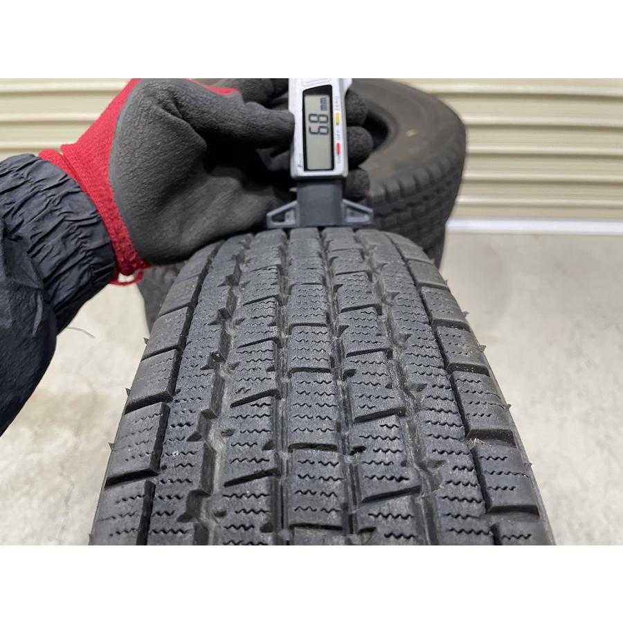 バリ溝 '23年製 BRIDGESTONE W300 145/80R12 80/78N LT 4本セット ブリヂストン (D5152)の画像