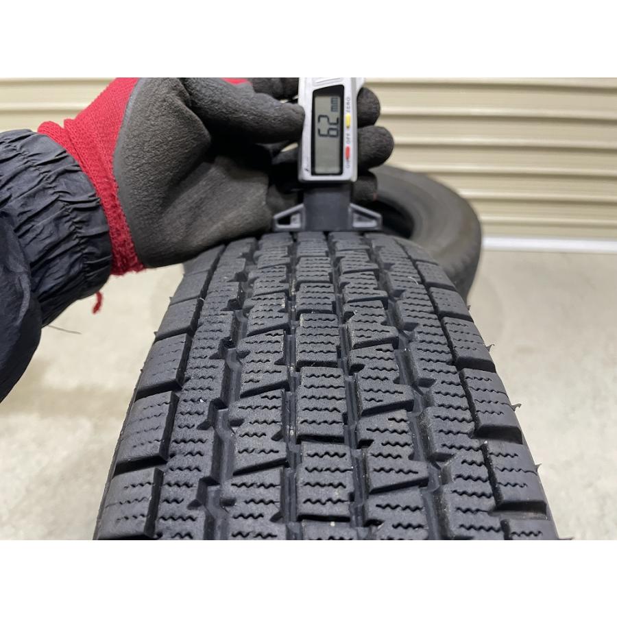 バリ溝 '23年製 BRIDGESTONE W300 145/80R12 80/78N LT 4本セット ブリヂストン (D5153)の画像