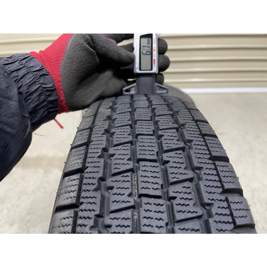 バリ溝 '23年製 BRIDGESTONE W300 145/80R12 80/78N LT 4本セット ブリヂストン (D5153)の画像
