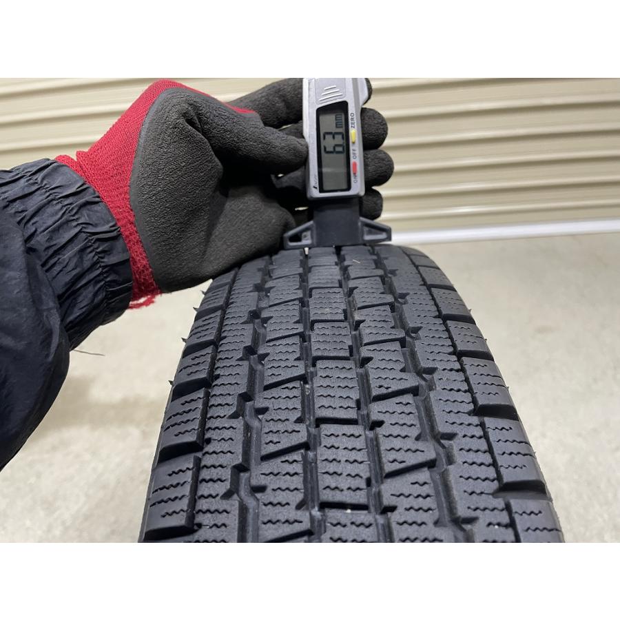 バリ溝 '23年製 BRIDGESTONE W300 145/80R12 80/78N LT 4本セット ブリヂストン (D5153)の画像