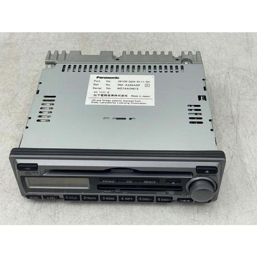 新車外し Panasonic ホンダ AP1 S2000 純正 CD/MDデッキ 39100-S2A