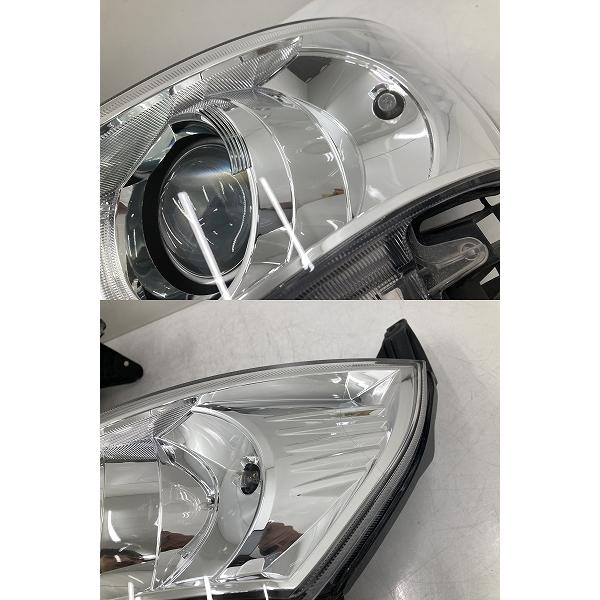 美品 割れ無 点灯OK MK21S パレット SW 純正 HID ヘッドライト 左右