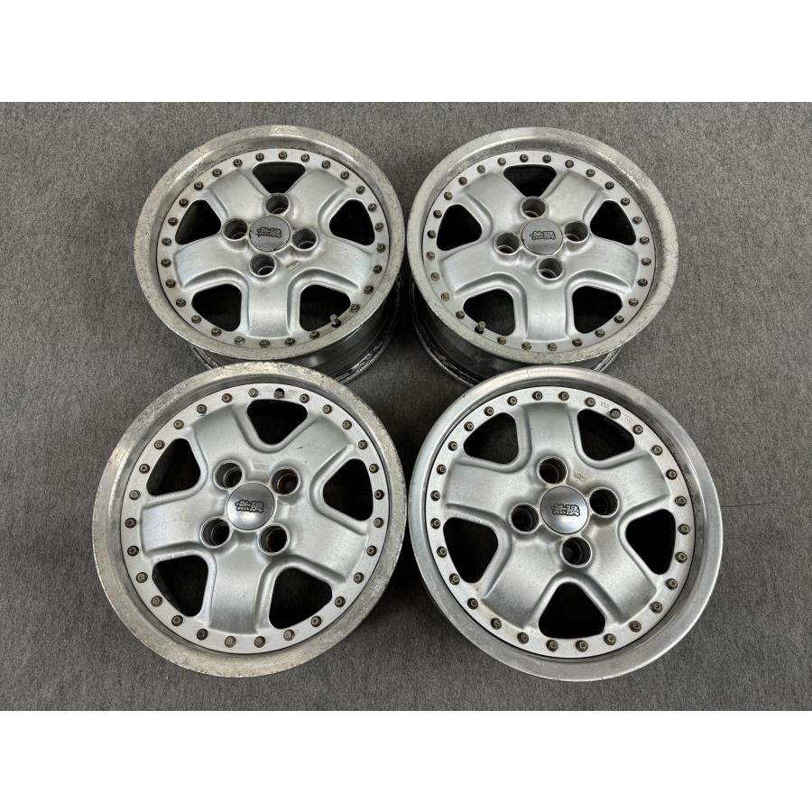 当時物 MUGEN 無限 FORGED 鍛造 14インチ 6JJ +38 PCD100 4H ハブ径
