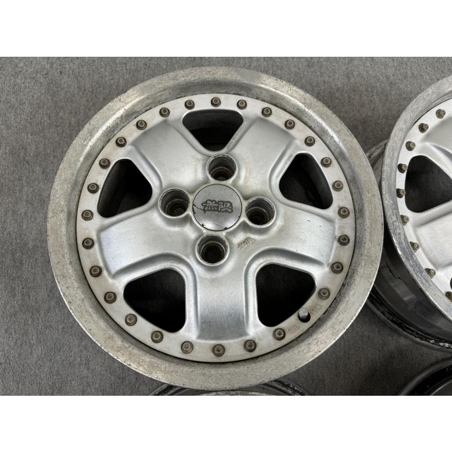 当時物 MUGEN 無限 FORGED 鍛造 14インチ 6JJ +38 PCD100 4H ハブ径