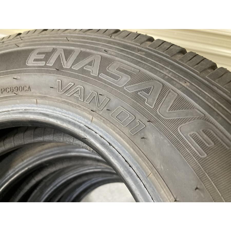 バリ溝 '23年製 DUNLOP ENASAVE VAN01 145R12 6pr 4本セット