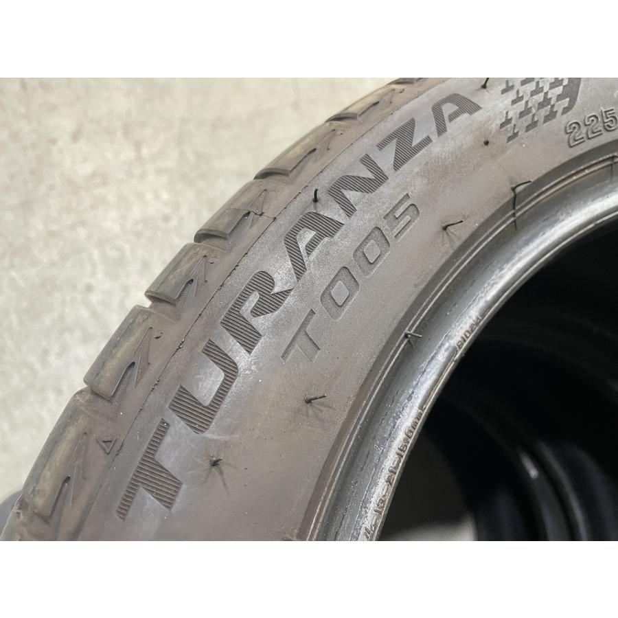 バリ溝 '22年製 BRIDGESTONE TURANZA T005 225/45R17 3本セット