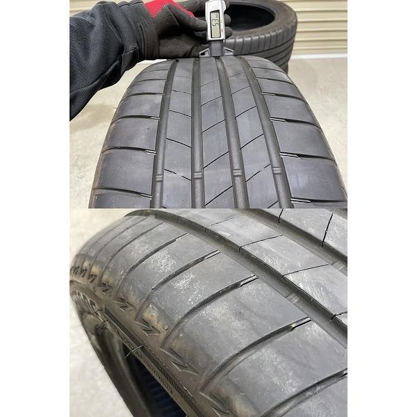 バリ溝 '22年製 BRIDGESTONE TURANZA T005 225/45R17 3本セット
