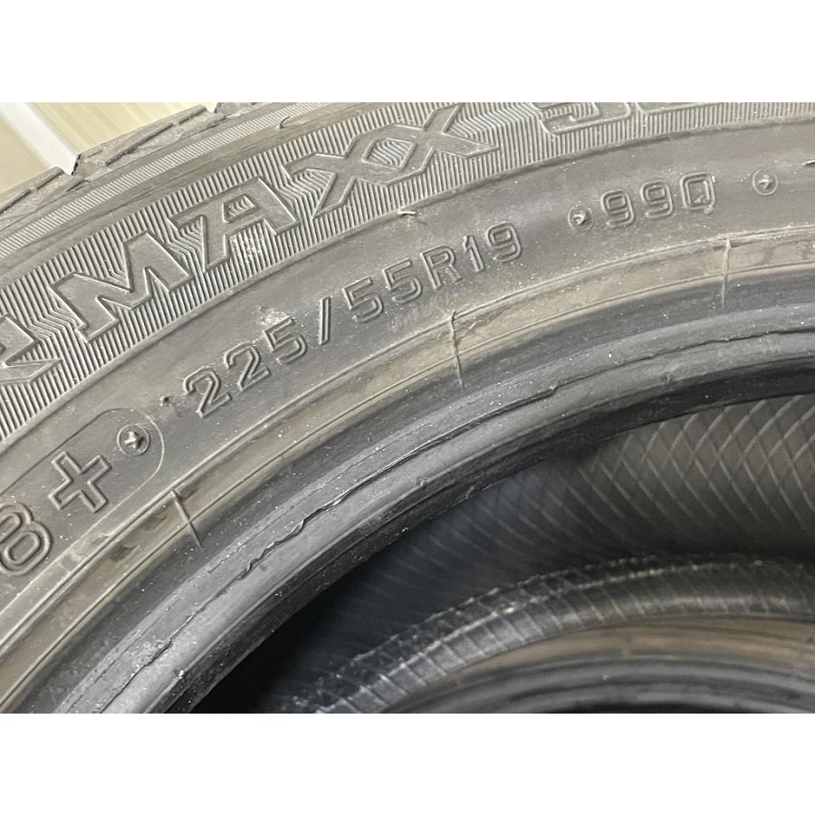 バリ溝 '22年製 DUNLOP WINTER MAXX SJ8+ 225/55R19 4本セット
