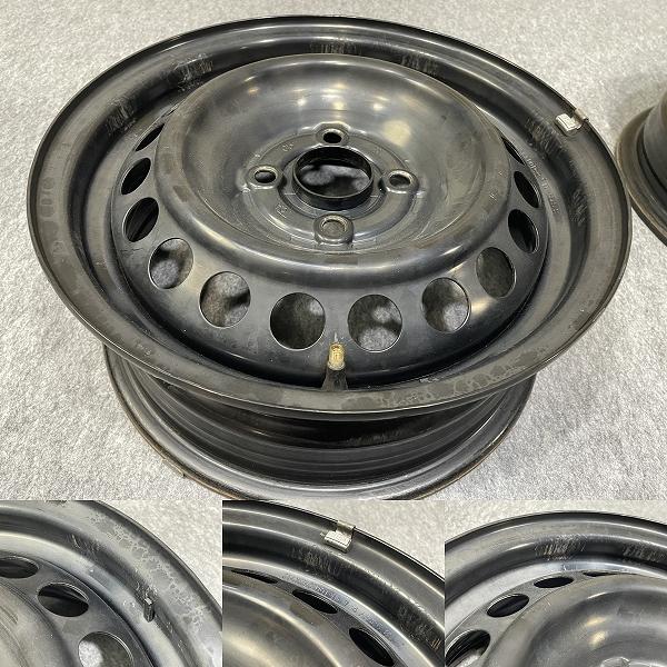 ホンダ GK3 フィット 純正 スチールホイール キャップ付き 14インチ