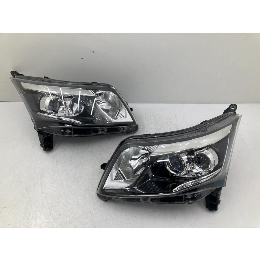 美品 割れ無 点灯OK 後期 LA100S ムーヴ カスタム 純正 LED ヘッド