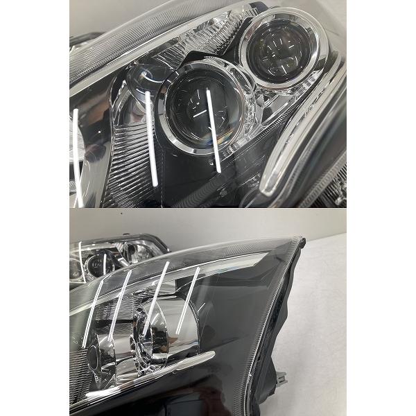 美品 割れ無 点灯OK 後期 LA100S ムーヴ カスタム 純正 LED ヘッド