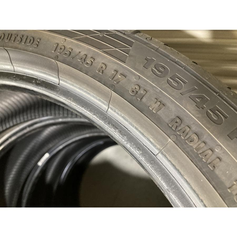 溝あり Continental ContiSportContact5 195/45R17 4本セット