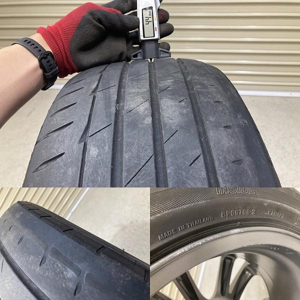 スバル レガシィ 純正 17インチ 7.5J +55 PCD100 5H BRIDGESTONE 