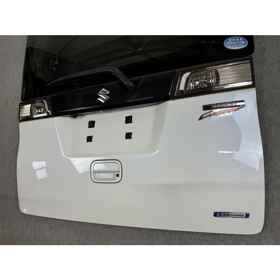 凹み無 H27年 MK42S スペーシア カスタム 純正 バックドア リアゲート