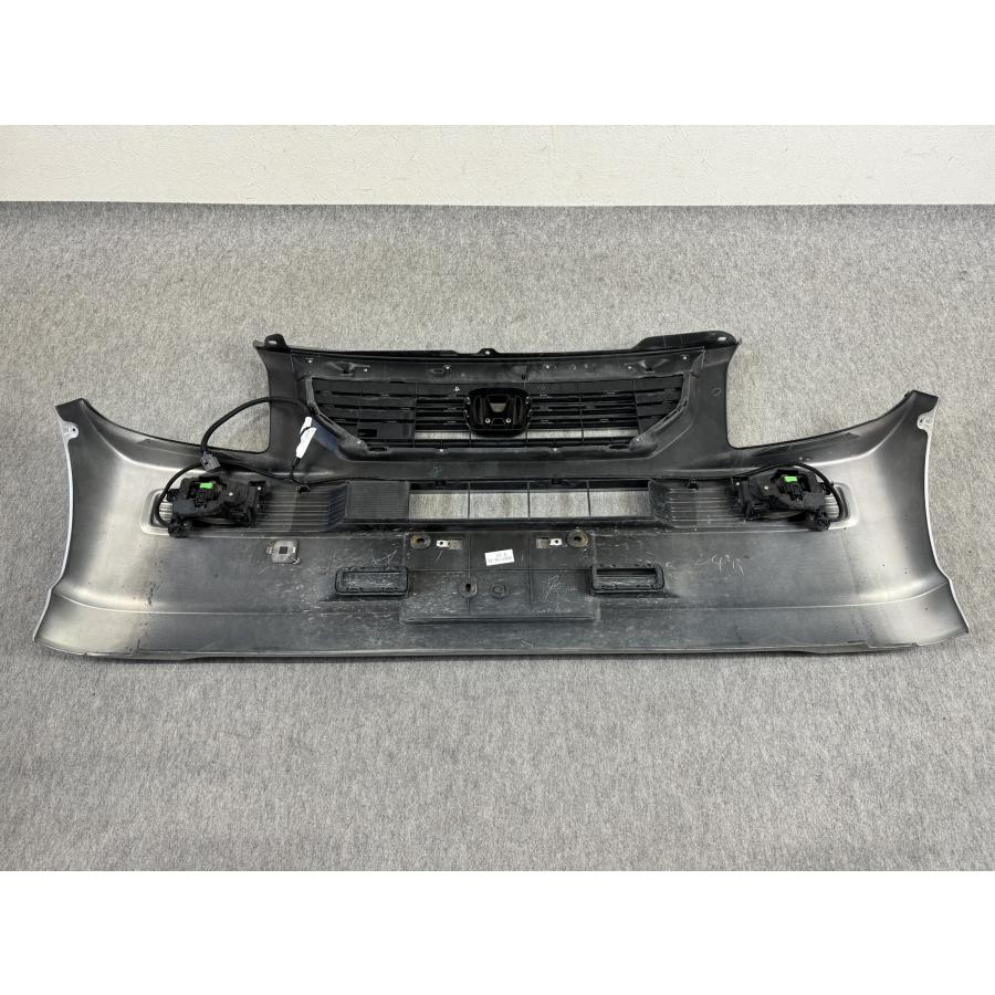 【直接引取】ホンダ バモス 後期 モデューロバンパー 後期 HM1 HM2 バモス 純正 フロントバンパー フォグ付き NH700M アラ