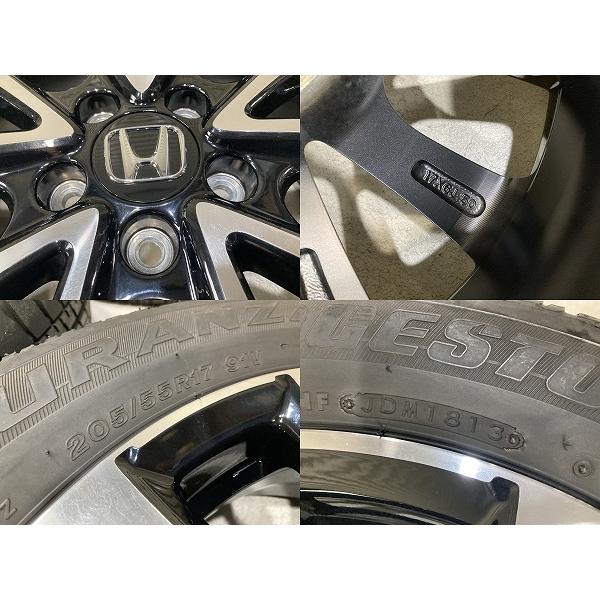 ホンダ 純正 17インチ 6J +50 PCD114.3 5H 205/55R17 4本セット