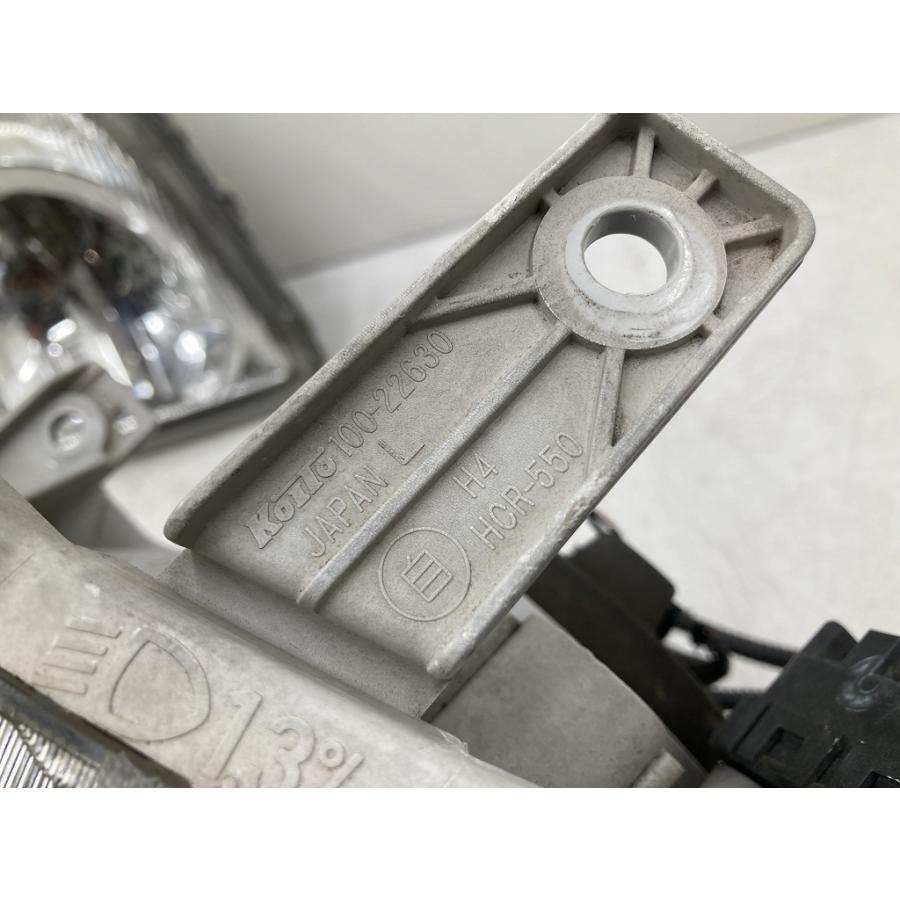 美品 割れ無 HM1 バモス 純正 ハロゲン ヘッドライト 左右セット レベ