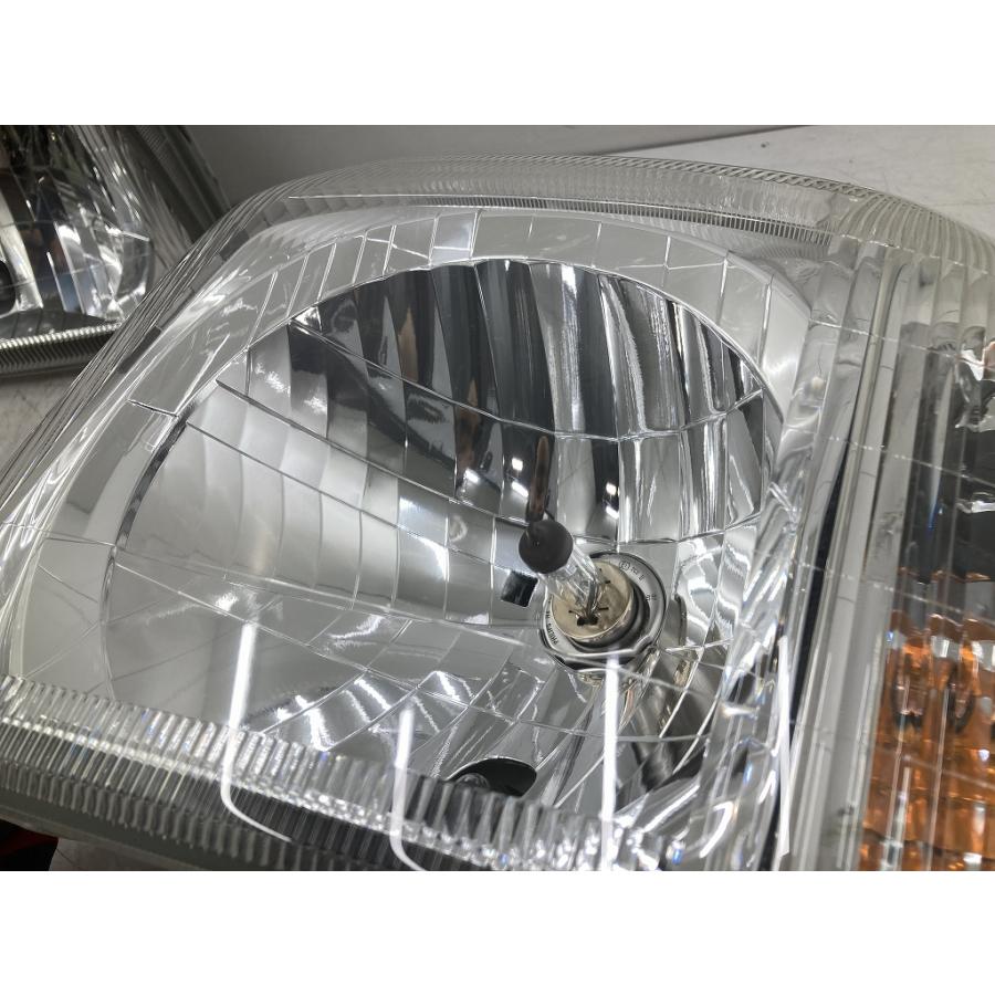 美品 割れ無 HM1 バモス 純正 ハロゲン ヘッドライト 左右セット レベ