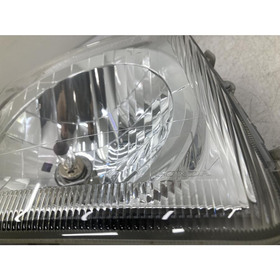 美品 割れ無 HM1 バモス 純正 ハロゲン ヘッドライト 左右セット レベ