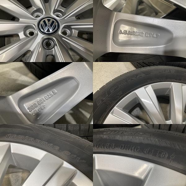 美品 VW フォルクスワーゲン ポロ 純正 16インチ 6.5J +47 PCD100 5H