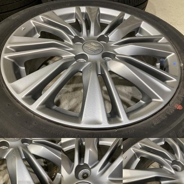 美品 スズキ 純正 16インチ 6J +45 PCD100 4H BRIDGESTONE 185/55R16 4 
