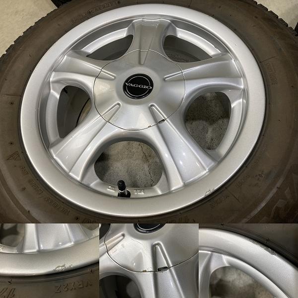 BS VAGGIO 14インチ 6J +38 PCD100 4H BLIZZAK VRX/VRX2 175/70R14 4本 