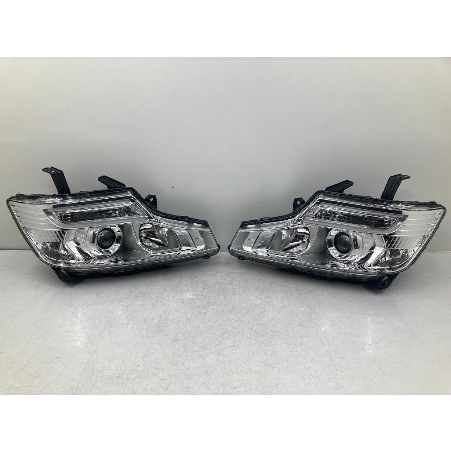 美品 割れ無 点灯OK RK5 後期 ステップワゴン スパーダ 純正 HID ヘッドライト 左右セット KOITO 100-62075 RK6 ...