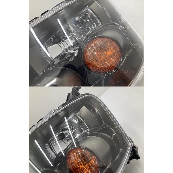 美品 割れ無 点灯OK H82W EKスポーツ 純正 HID ヘッドライト 左右 