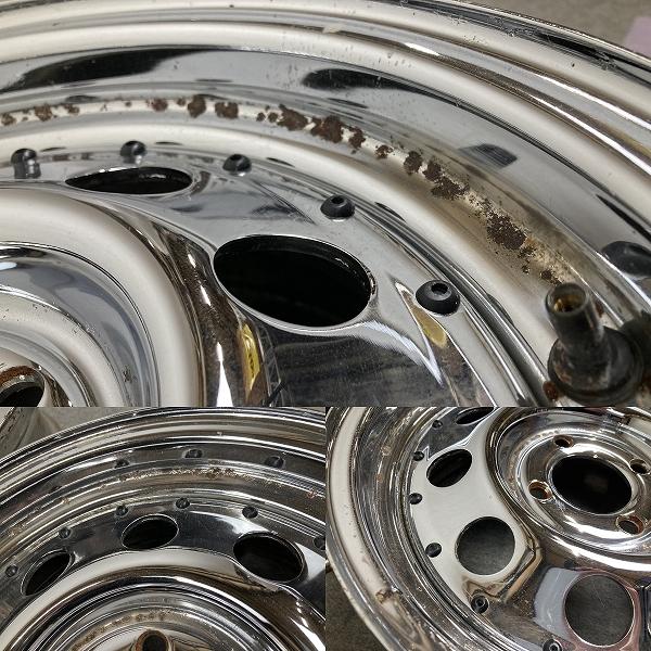 希少 CT&W 14インチ 6J +30 PCD100 4H メッキ 4本セット USA製 (K1596