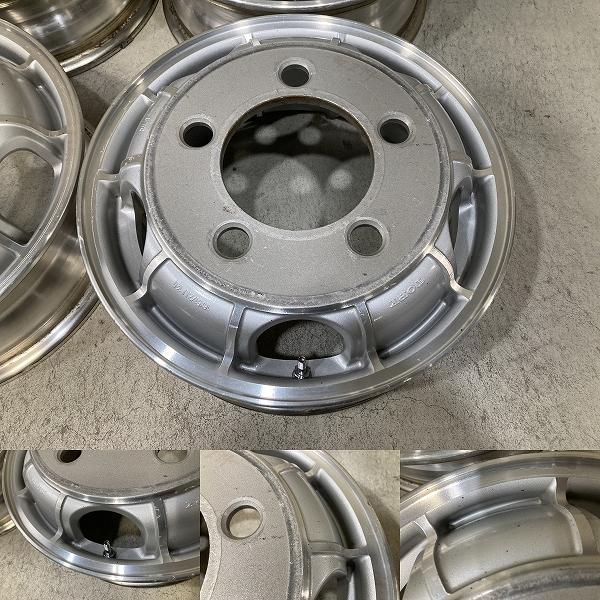 ISUZUエルフ16インチ シルバー ホイール 6本セット 良品 TOPY アルミホイール 16インチ 5.5J +120 PCD203.2 5H 6本セット