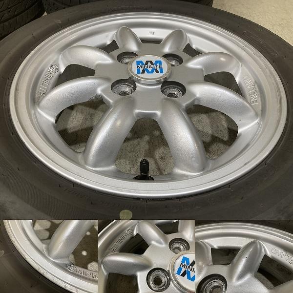 ダイハツ純正オプションミニライト　14インチ4本セット　溝ありBSタイヤ付き ダイハツ純正オプションミニライト14インチ4本セット溝ありBS