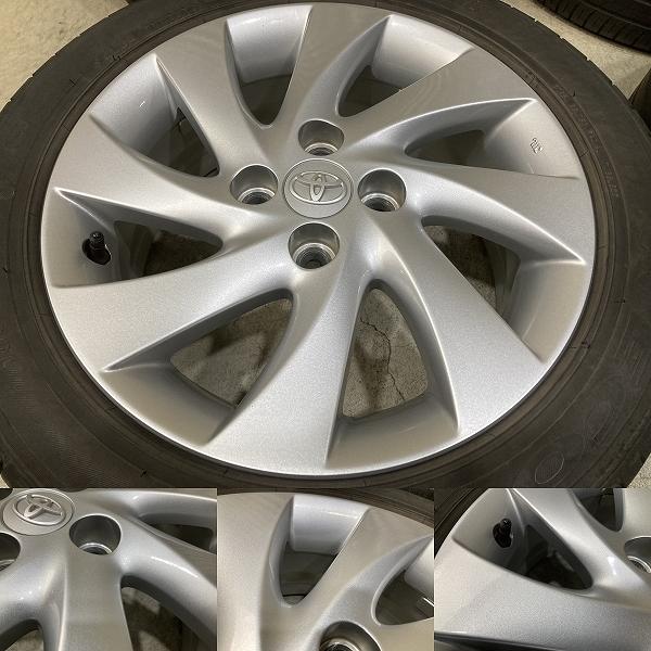 トヨタ bB 純正 15インチ 6J +40 PCD100 4H 185/55R15 4本セット