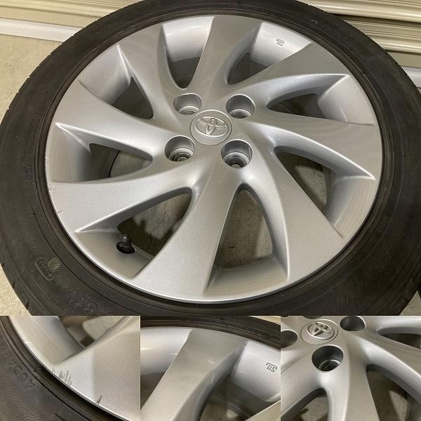 トヨタ bB 純正 15インチ 6J +40 PCD100 4H 185/55R15 4本セット
