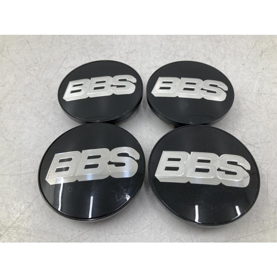割れ無 BBS 正規品 センターキャップ 4個セット ブラック×シルバー