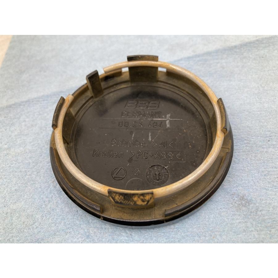 割れ無 BBS 正規品 センターキャップ 4個セット ブラック×シルバー