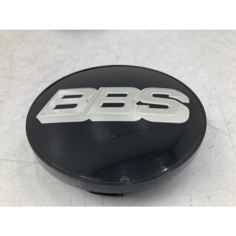 割れ無 BBS 正規品 センターキャップ 4個セット ブラック×シルバー