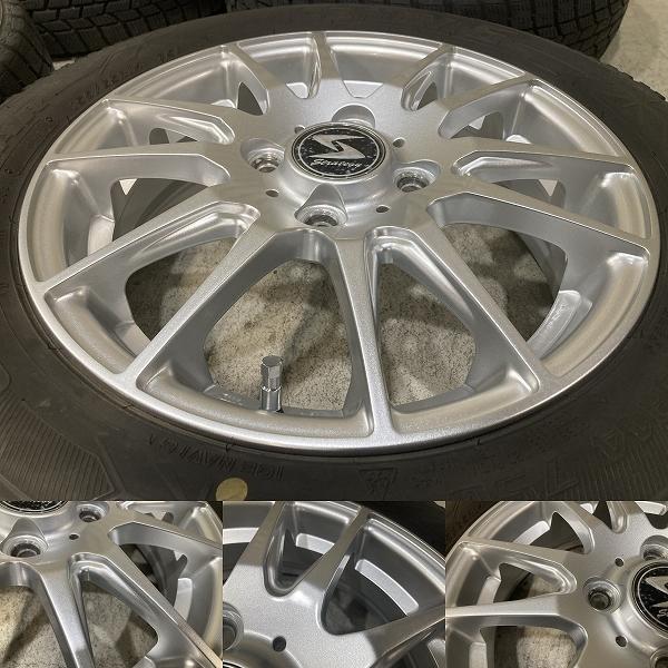 溝あり strategy 14インチ 4.5J +45 PCD100 4H GOODYEAR 155/65R14 4本 
