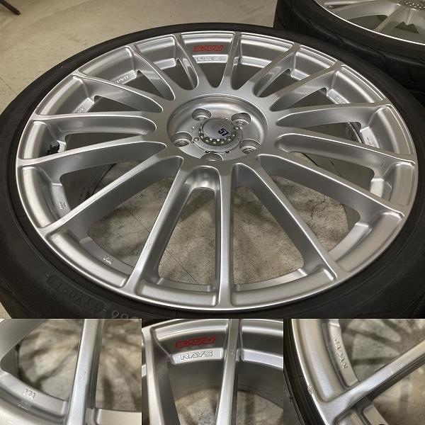 RAYS gram LIGHTS 57XV 18インチ 7.5J +50 PCD100 5H 4本 レイズ