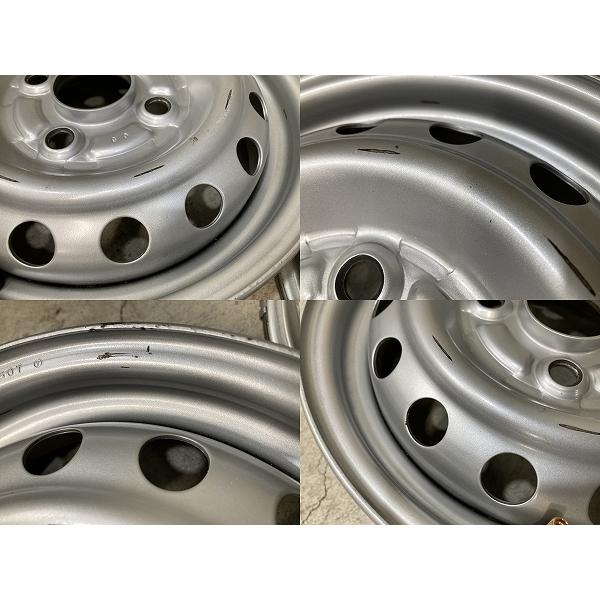 タイヤ山なし 12Х3.5J 4本セット アクティスチールホイール ✳️ホンダ純正 ホンダ +40 3.5J 3.50B 12インチ スチールホイール 純正 アクティ タイヤ・ホイール