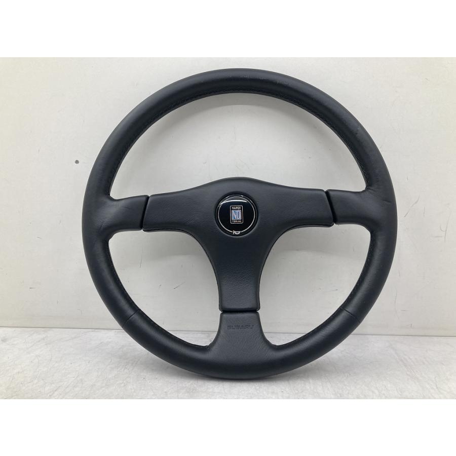 Nardi ステアリングホイール 希少 良品 スバル 純正OP NARDI ナルディ レザー ステアリング ND