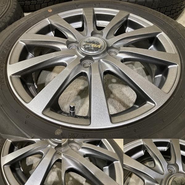 溝あり STYLEnA 14インチ 4.5J +43 PCD100 4H DUNLOP WM02 155/65R14 4 