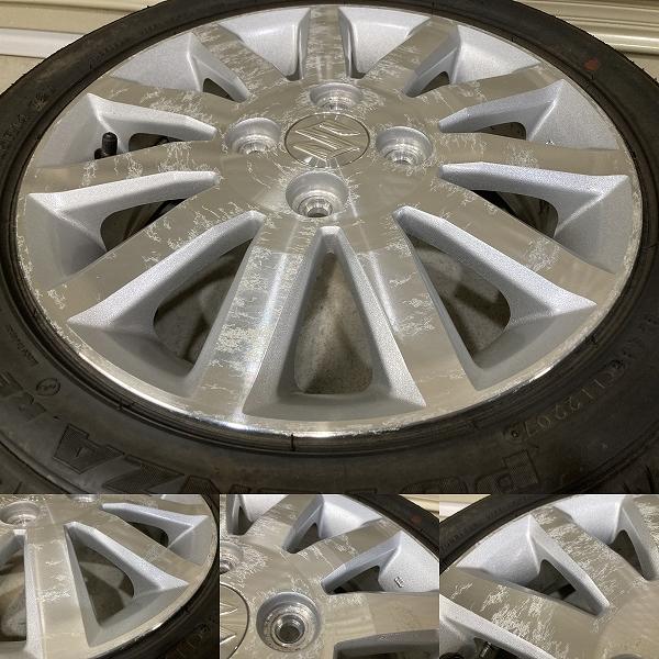 スズキ MH21S ワゴンR RR 純正 14インチ 4.5J +50 PCD100 4H POTENZA