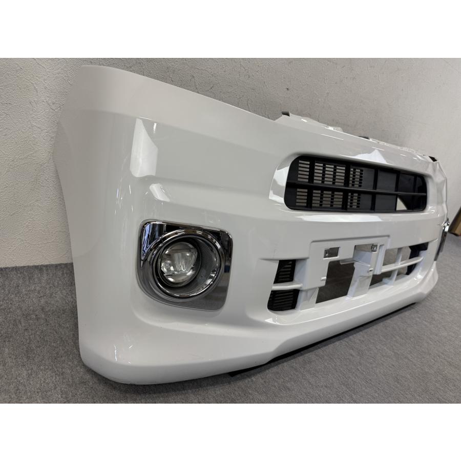 LA160S ムーヴ ムーブ 純正 フロントバンパー フォグ付き W09 ホワイト