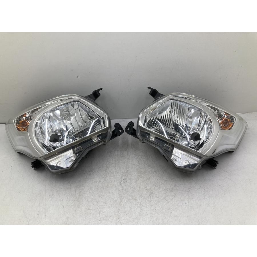 良品 割れ無 MK32S スペーシア 純正 ハロゲン ヘッドライト 左右セット