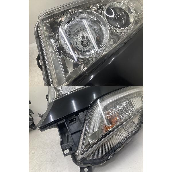 美品 割れ無 点灯OK JF1 N-BOX カスタム 純正 HID ヘッドライト 左右