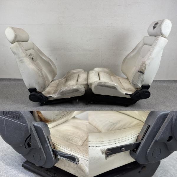 セミバケット レザーフロントシート 左右セット 運転席 助手席 (U4528 