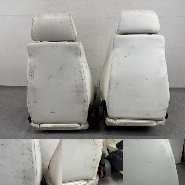 セミバケット レザーフロントシート 左右セット 運転席 助手席 (U4528 