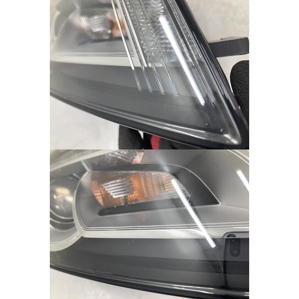 美品 割れ無 点灯OK アウディ A3 8P 後期 純正 HID ヘッドライト 左右 